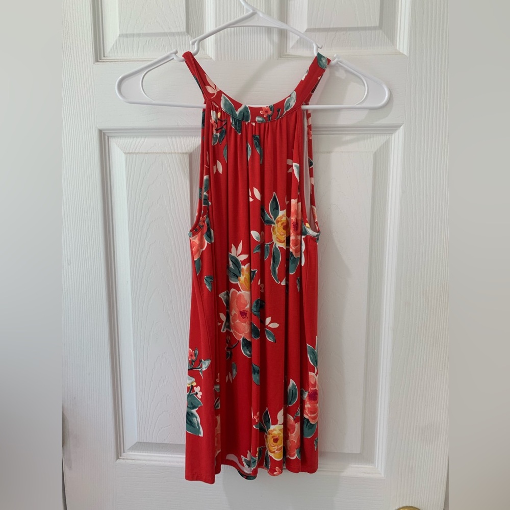 NWT Market & Spruce Agather Printed Halter Knit Top